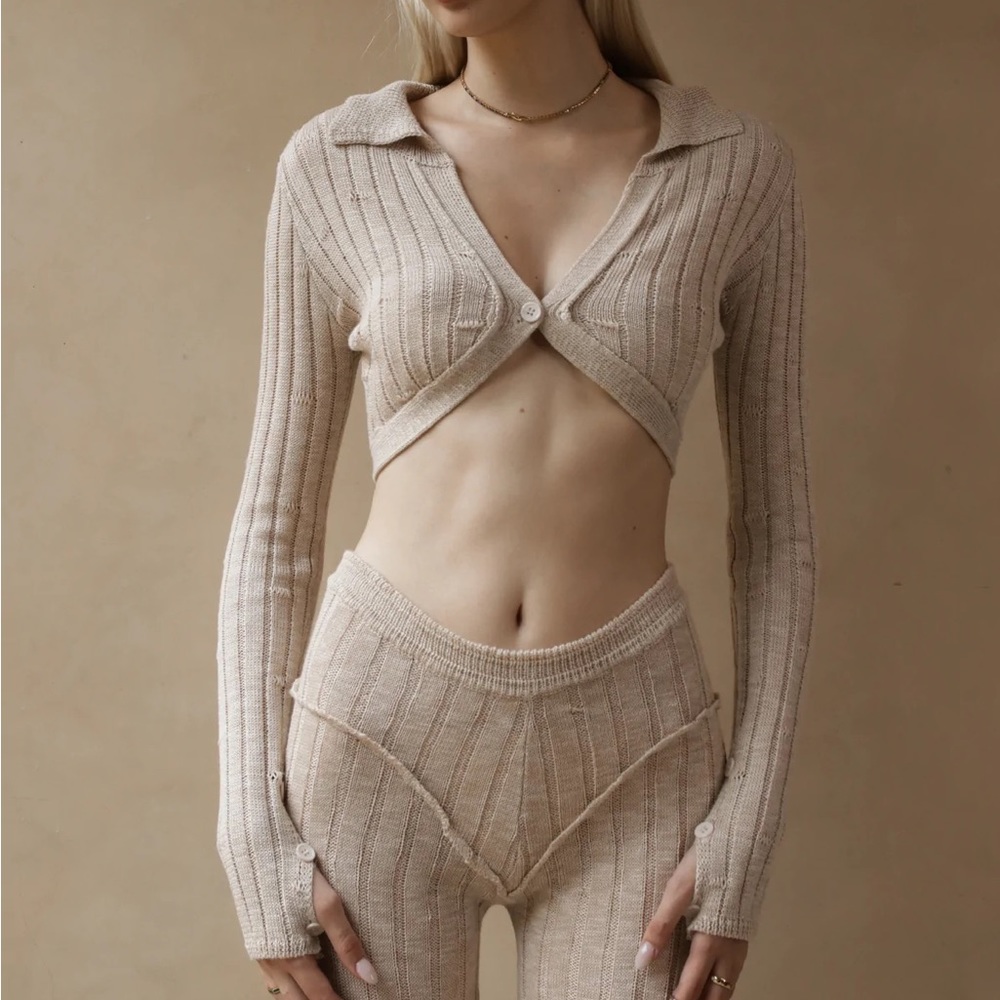 Ruve Knit Crop Top Sweater